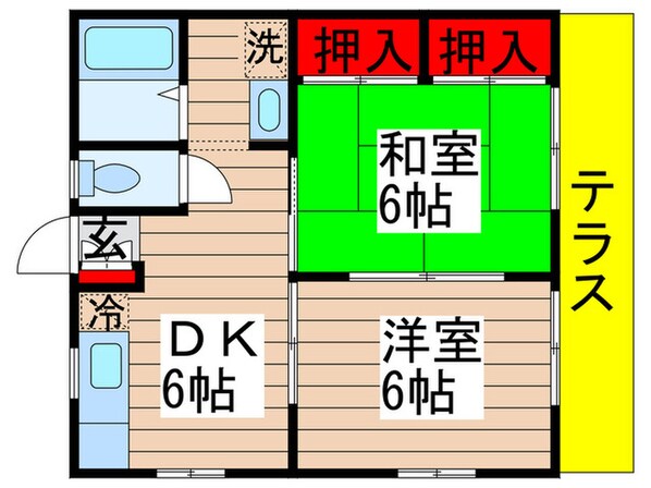 ソワサント成田の物件間取画像